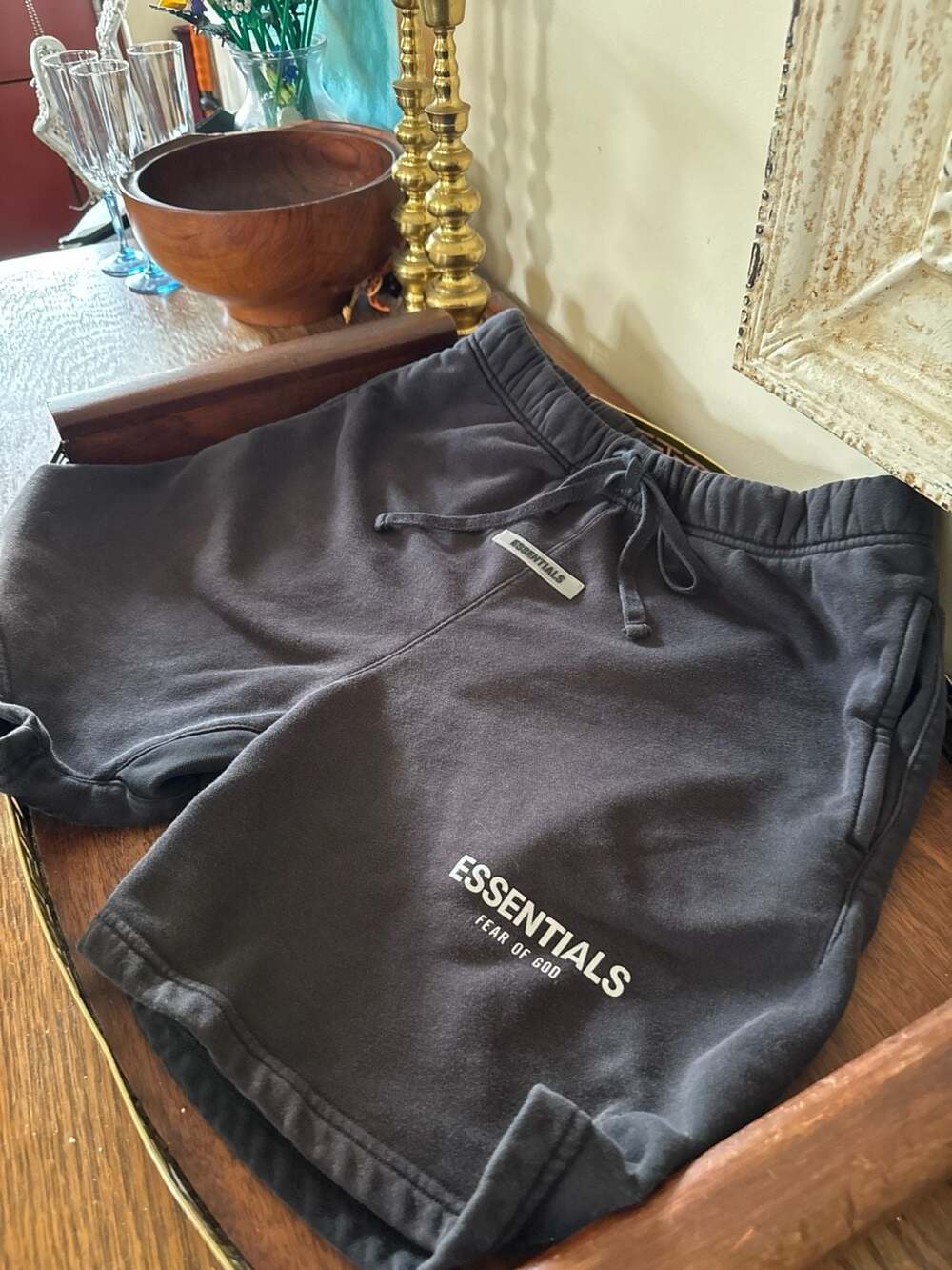Fear of God Essentials Sweat Shorts Black Size M